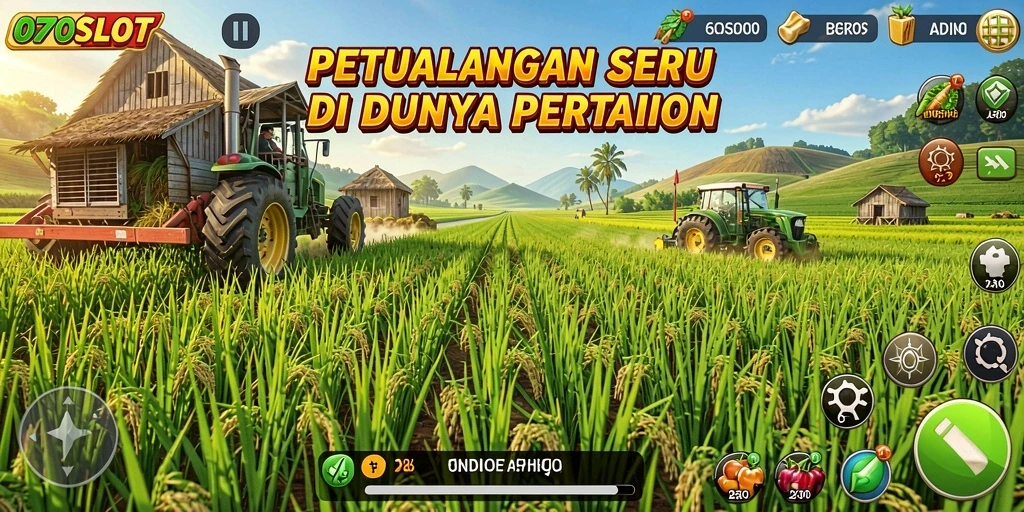 Tampilan menarik dari gameplay Farming di 070SLOT yang memukau.