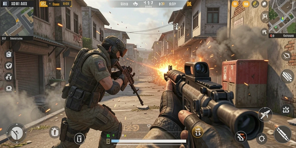 Gameplay intens saat pertempuran di 9SL.