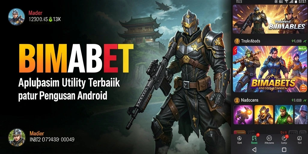 Screenshot utama BIMABET menunjukkan antarmuka yang bersih dan terorganisir.