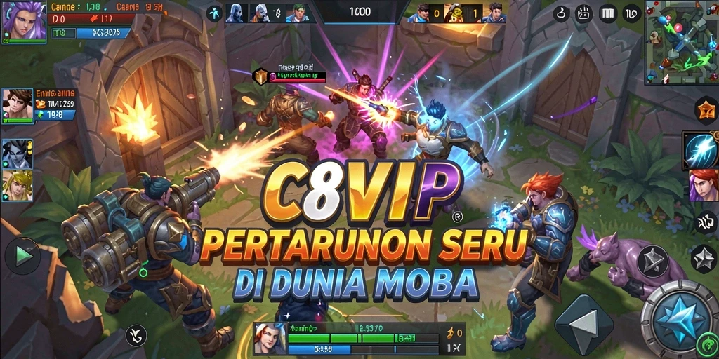 Screenshot gameplay C8VIP yang penuh aksi dan strategi.