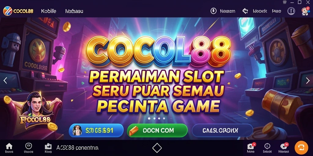 Tampilan menarik dari gameplay slot COCOL88 yang penuh warna.