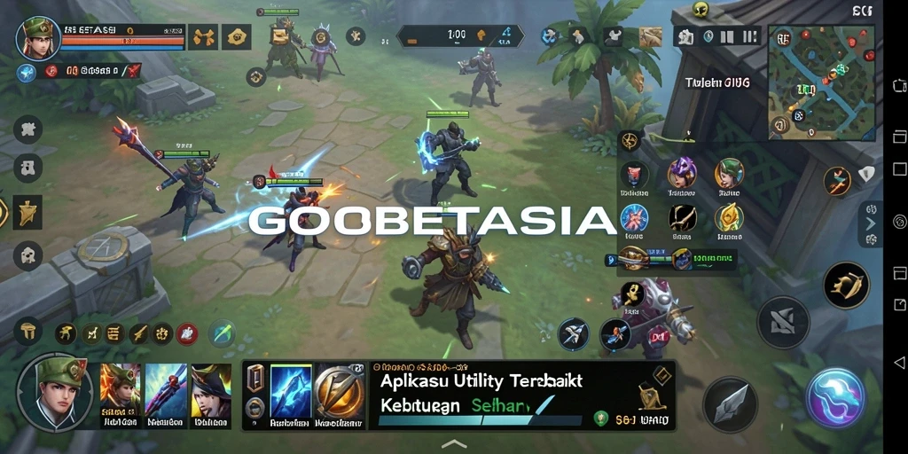 Tampilan utama GOBETASIA dengan fitur-fitur Utility yang menarik.