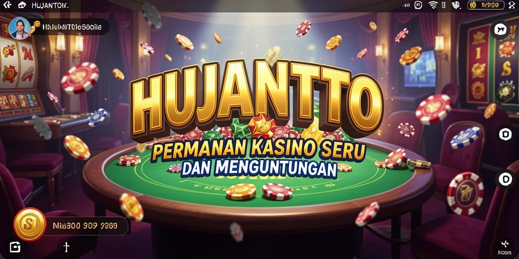 Screenshot gameplay HUJANTOTO yang penuh warna dan menarik.