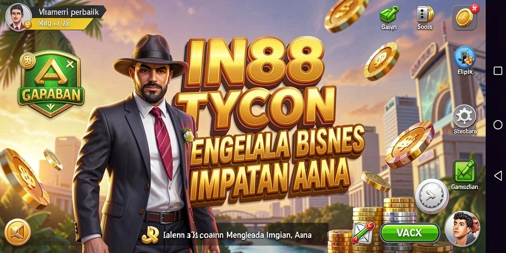 Tampilan gameplay IN88 yang seru dan menantang di dunia Tycoon.