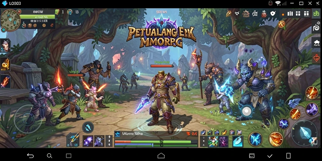 Menampilkan pertarungan epik di dunia MMORPG LOS303.