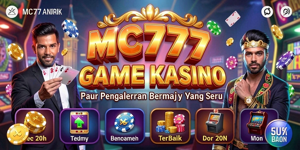 Tangkapan layar gameplay MC777 menunjukkan aksi seru di Kasino.