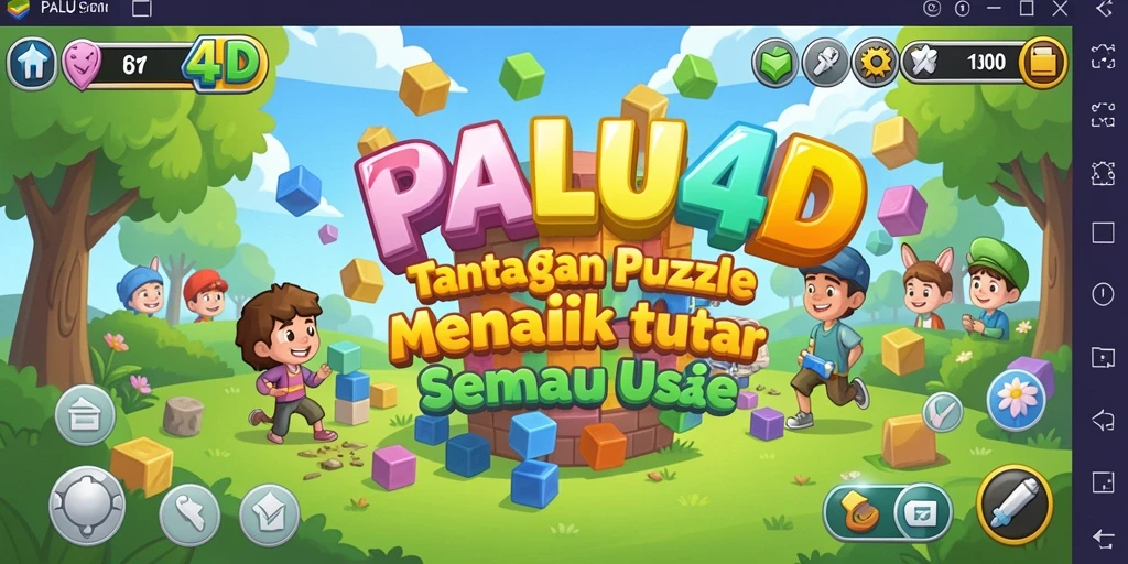Screenshot utama PALU4D menunjukkan gameplay yang menantang dan grafis yang menarik.