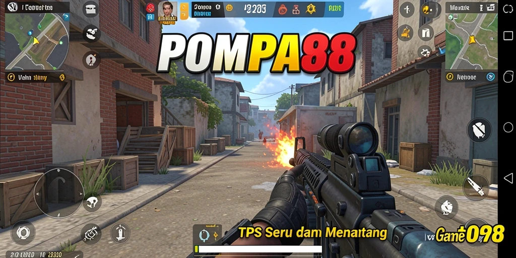 Screenshot tampilan aksi seru di POMPA88.