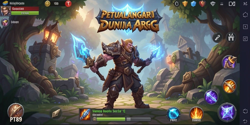 Screenshot PT89 menunjukkan aksi seru dalam pertarungan ARPG.