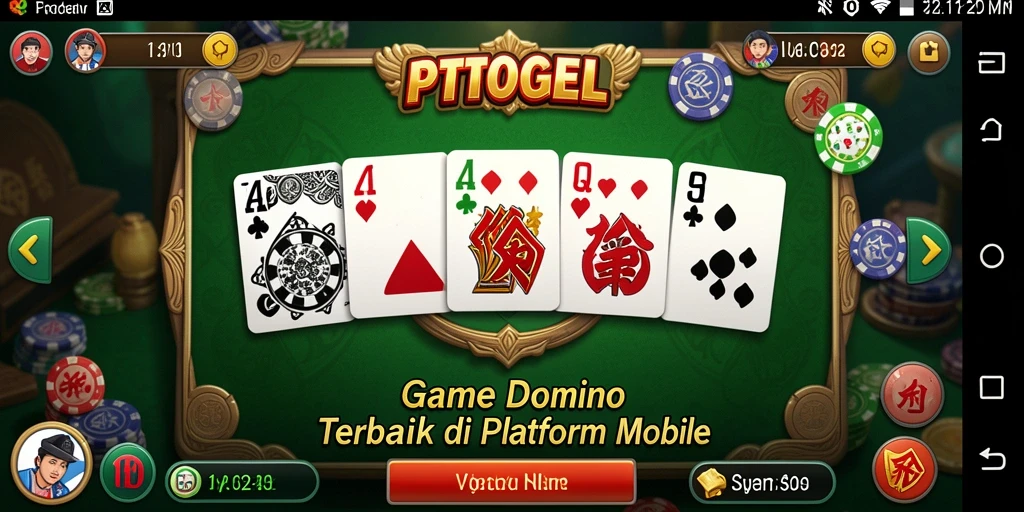 Screenshot gameplay PTTOGEL menunjukkan keseruan permainan Domino.