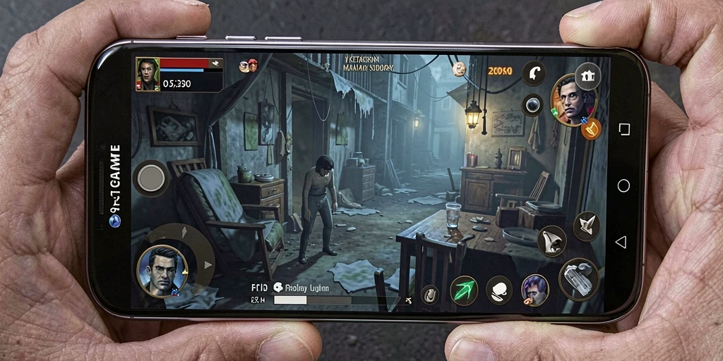 Tampilan mendebarkan dari gameplay Horror dalam QTGAME.