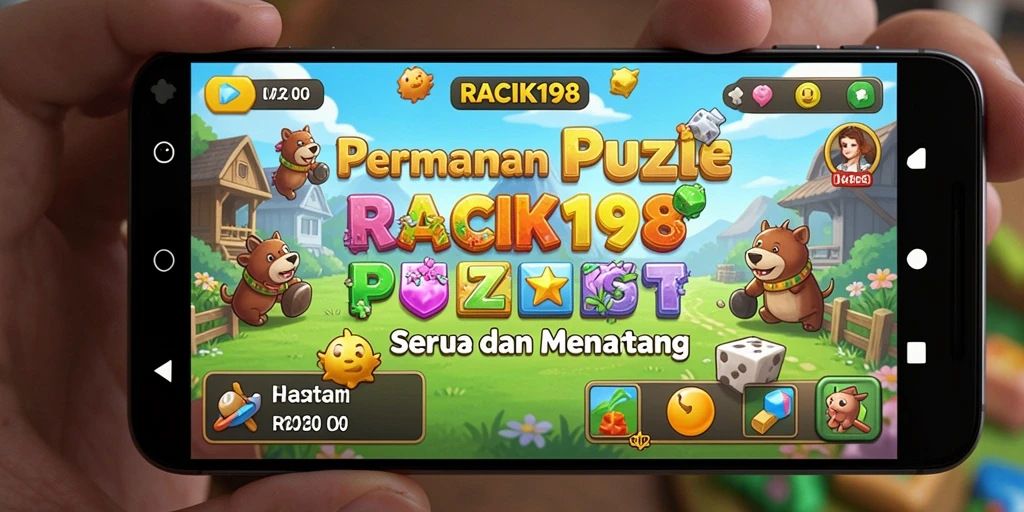 Screenshot gameplay RACIK198 yang menampilkan tantangan puzzle yang menarik.