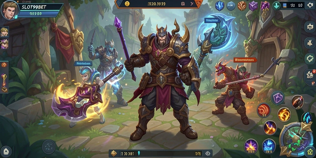 Screenshot menunjukkan aksi pertarungan epik dalam dunia ARPG.