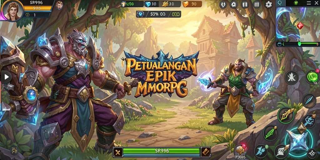 Tampilan gameplay dinamis dan menarik di SR996.
