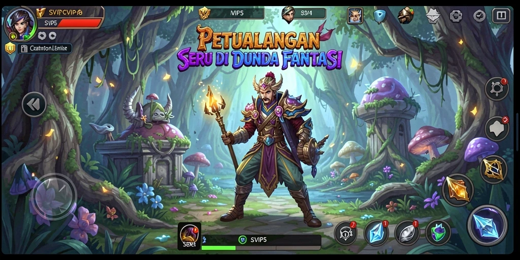 Screenshot gameplay SVIP5 menampilkan aksi seru dalam petualangan.