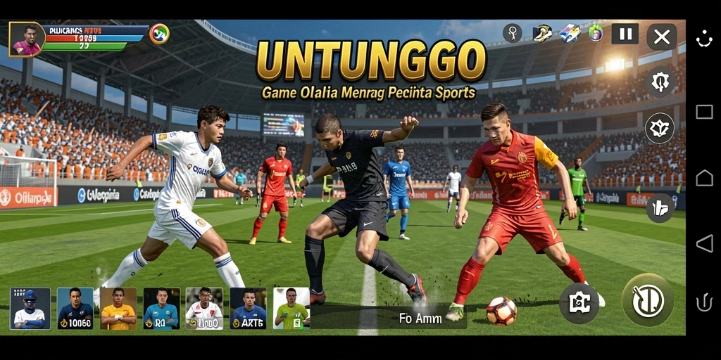 Gameplay seru dan interaktif di UNTUNGGO saat berolahraga.